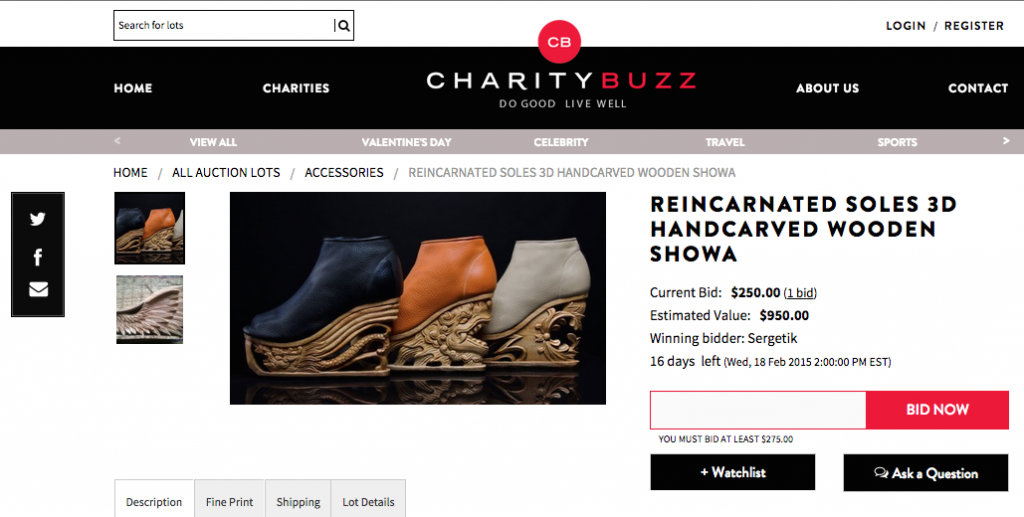 RCGD Global on Charity Buzz