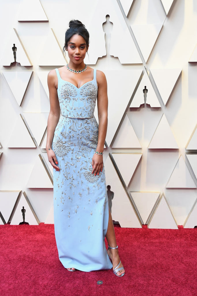 BLACKKKLANSMAN'S LAURA HARRIER WOWS IN BESPOKE ETHICAL LOUIS VUITTON GOWN  AT THE 91ST ACADEMY AWARDS® REPRESENTING SUZY AMIS CAMERON'S RED CARPET  GREEN DRESS INITIATIVE - RCGD Global
